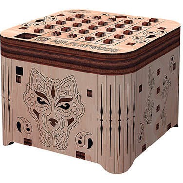 Boite à secret Tigre modèle 3D mobile en bois Mr. Playwood
