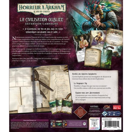Horreur à Arkham Jce : La Civilisation Oubliée - Extension Campagne - Jeux de société - Fantasy Flight Games