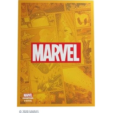 Protège cartes 50 Sleeves Marvel Champions - Modèles Divers - 66 x 92 mm - Jeux de société - Couleur Sleeves Marvel Champions Bl