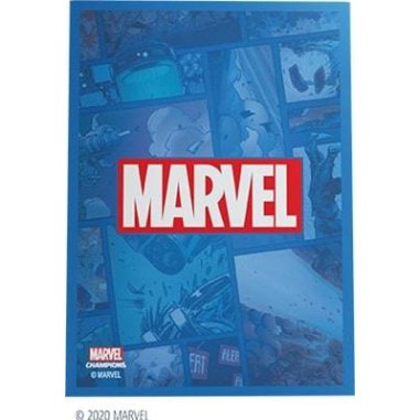 Protège cartes 50 Sleeves Marvel Champions - Modèles Divers - 66 x 92 mm - Jeux de société - Couleur Sleeves Marvel Champions Bl