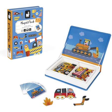 Magnetibook Bolides - jeu magnétique et éducatif - Janod