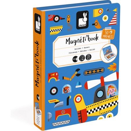 Magnetibook Bolides - jeu magnétique et éducatif - Janod