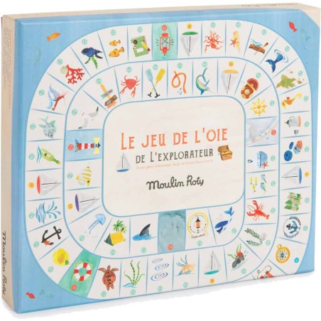 Jeu de l'oie de l'explorateur Le Jardin du Moulin - Moulin Roty