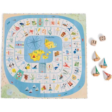 Jeu de l'oie de l'explorateur Le Jardin du Moulin - Moulin Roty