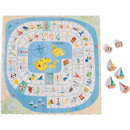 Jeu de l'oie de l'explorateur Le Jardin du Moulin - Moulin Roty