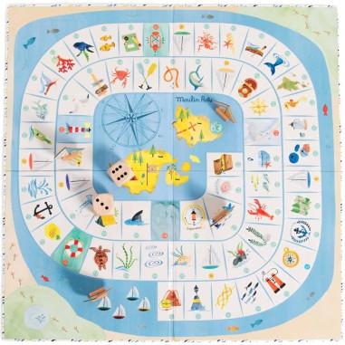 Jeu de l'oie de l'explorateur Le Jardin du Moulin - Moulin Roty