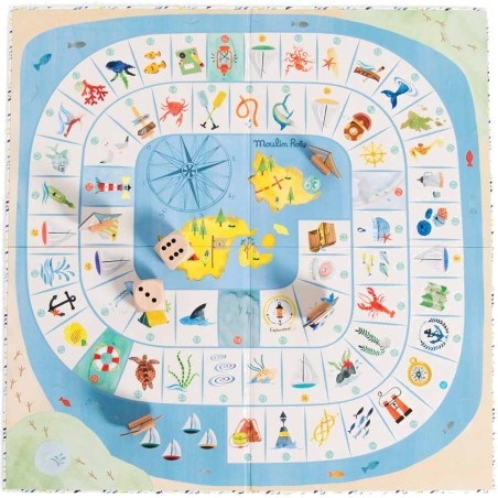 Jeu de l'oie de l'explorateur Le Jardin du Moulin - Moulin Roty