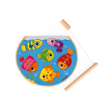 Puzzle Speedy Fish - bois - : Puzzles magnétiques - Janod