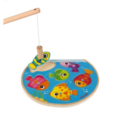 Puzzle Speedy Fish - bois - : Puzzles magnétiques - Janod