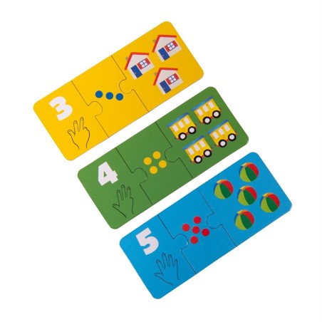 Puzzles Les chiffres Les Popipop - Puzzle éducatif - Moulin Roty
