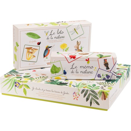 Loto de la nature le jardin du moulin - jeu - Moulin Roty