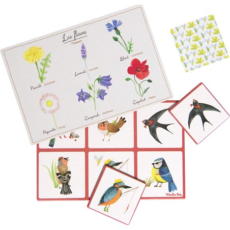 Loto de la nature le jardin du moulin - jeu - Moulin Roty