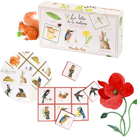 Loto de la nature le jardin du moulin - jeu - Moulin Roty