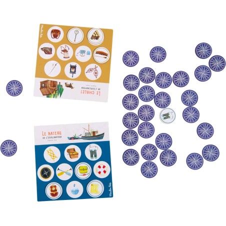 Jeu je monte mon campement Le Jardin du Moulin - Moulin Roty