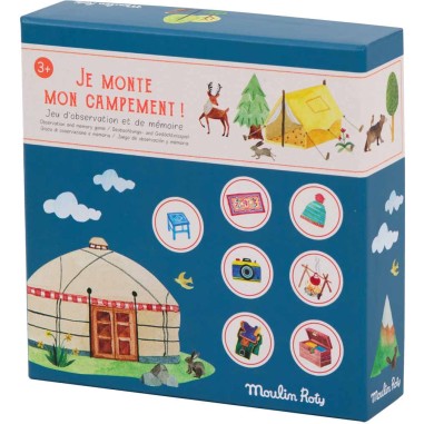 Jeu je monte mon campement Le Jardin du Moulin - Moulin Roty