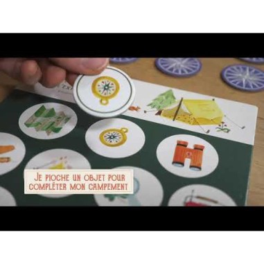 Jeu je monte mon campement Le Jardin du Moulin - Moulin Roty