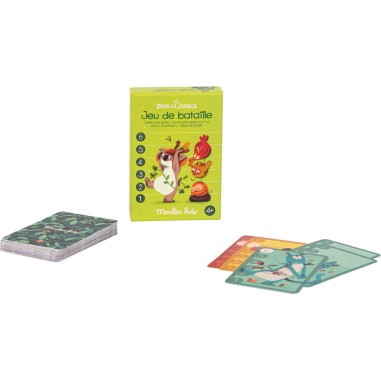 Jeu de bataille Dans la jungle - Jeu de cartes - Moulin Roty