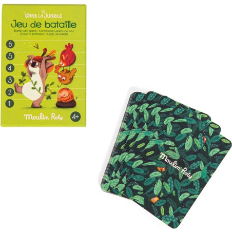 Jeu de bataille Dans la jungle - Jeu de cartes - Moulin Roty