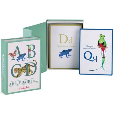 Cartes abécédaire animaux Tout autour du monde - Moulin Roty