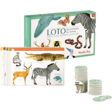 Loto des animaux Tout autour du monde - Moulin Roty