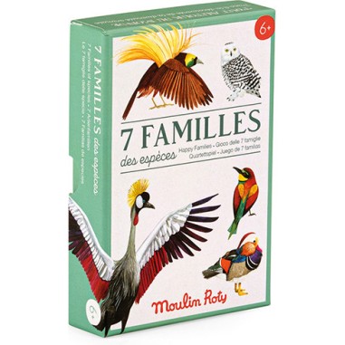 Jeu de 7 familles des espèces Tout autour du monde - Moulin Roty