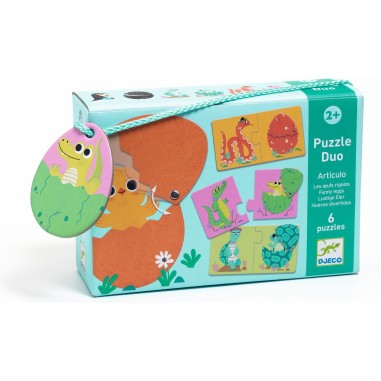 Puzzle duo - Les oeufs rigolos - Djeco