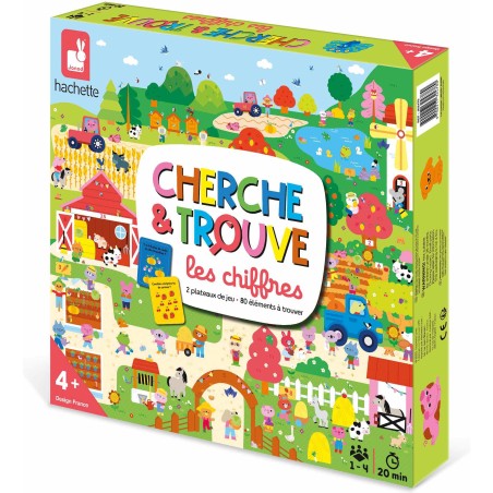 Cherche et trouve Les chiffres - Jeu de société enfant - Janod