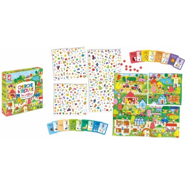 Cherche et trouve Les chiffres - Jeu de société enfant - Janod