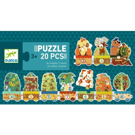 Puzzle frise Je compte 20 pcs - Un jeu - Djeco