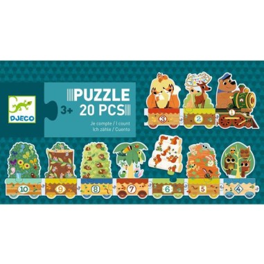 Puzzle frise Je compte 20 pcs - Un jeu - Djeco