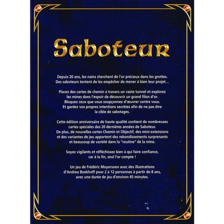 Saboteur - Edition 20 ans - Jeux de société - Gigamic