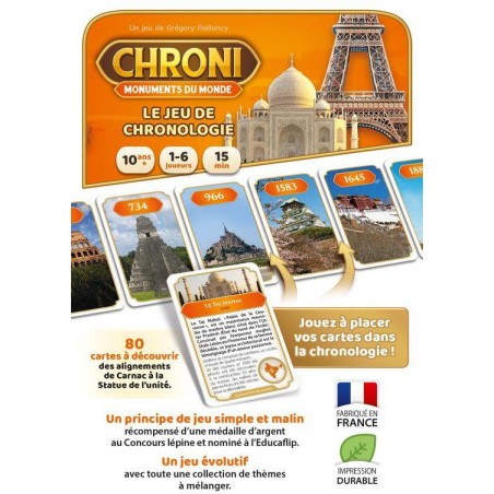Chroni - Monuments du Monde - Jeux de société - On the Go Editions