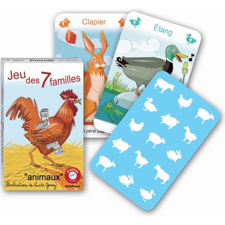 Jeu des 7 Familles - Animaux - Jeux de société - Piatnik