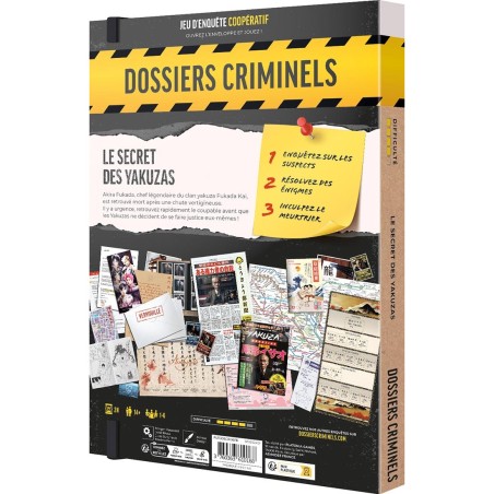 Le Secret des Yakuzas - Dossiers Criminels - Jeu d'Enquête - Platonia Games