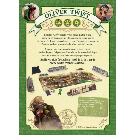 Oliver Twist - Jeu de société - Purple Brain - Purple Brain Creations
