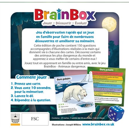 BrainBox Pocket : Animaux Dangereux - Bezzerwizzer Studio