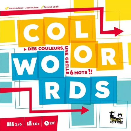 Color Words - Jeu de Société - Jeu de Mots - Bankiiiz Editions