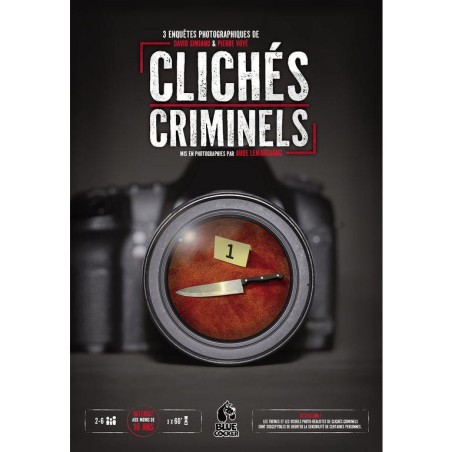 Clichés Criminels - Jeu de Société - Jeu d'Enquêtes - Blue Cocker