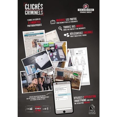 Clichés Criminels - Jeu de Société - Jeu d'Enquêtes - Blue Cocker