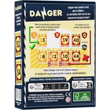 Danger - Jeu de Cartes - Jeu de Société - La Boite de Jeu