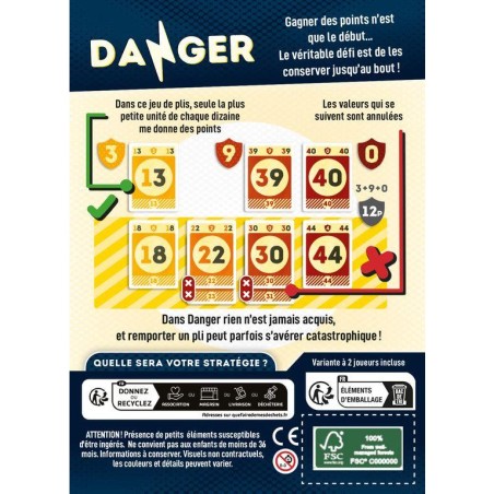Danger - Jeu de Cartes - Jeu de Société - La Boite de Jeu