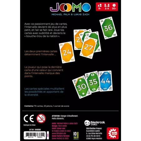 Joomo - Jeu de Cartes - Jeu de Société - Game Factory