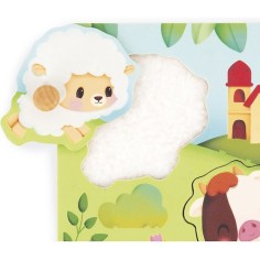 Puzzle tactile Ferme - Jouet en bois - Janod 2