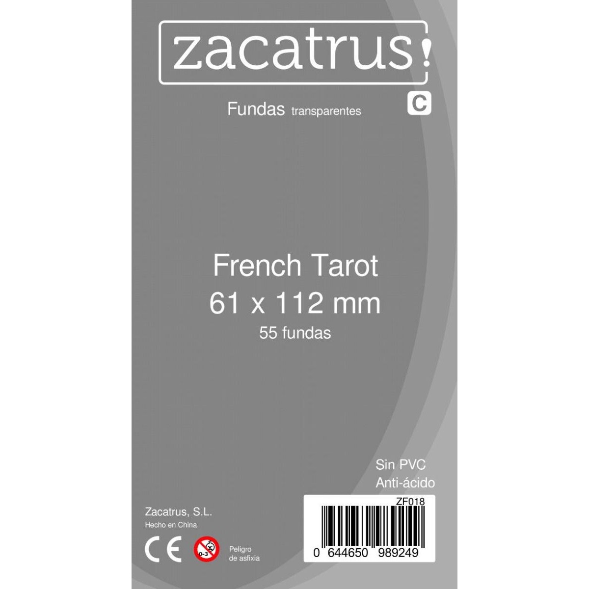 61x112mm Lot de 55 protègecartes French Tarot Zacatrus
