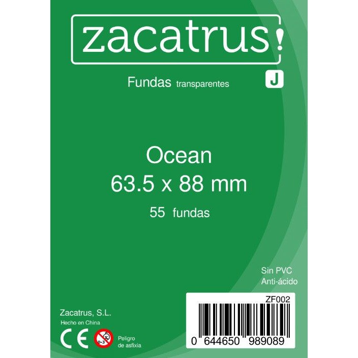Protègecartes Ocean Standard: 63,5 mm 88 mm Zacatrus