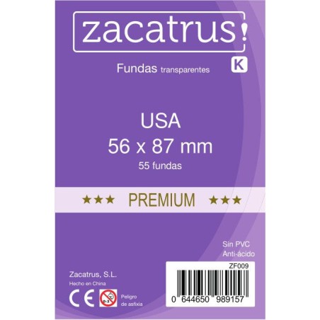 Protège-cartes Zacatrus Usa Premium - 56 mm X 87 mm - Zacatrus - Accessoires - Gigamic