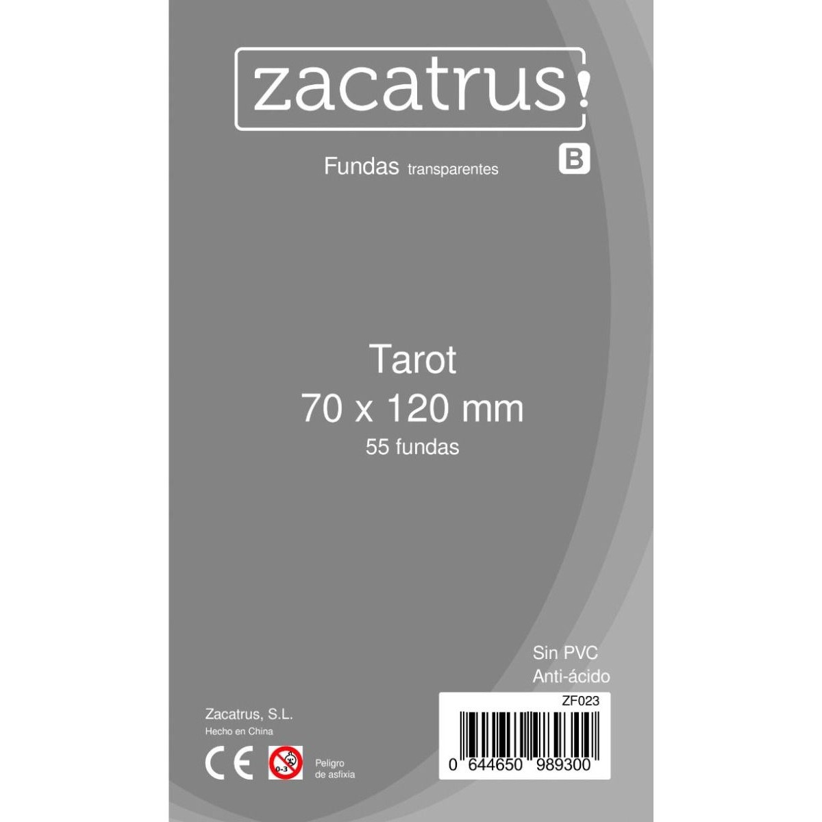 70x120mm Lot de 55 protègecartes Tarot Zacatrus
