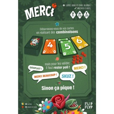 Merci - Jeu de Cartes - Jeu de Société - Flip Flap Éditions