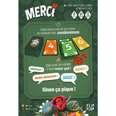 Merci - Jeu de Cartes - Jeu de Société - Flip Flap Éditions