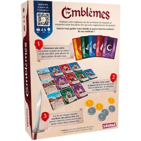 Emblèmes - Jeu de Société - Jeu de Cartes - Savana